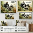 thumbnail image 4 of Designart "Horizon With An African Gorilla Family I" Gorilla Floater Framed Canvas Prints, 4 of 5