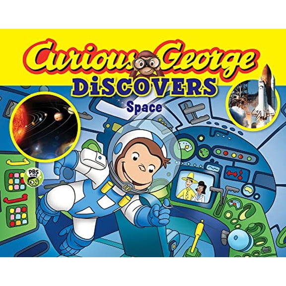 Pre-Owned Curious George Discovers Space (science storybook), 9780544500280, 0544500288, Paperback, Media tie-in edition