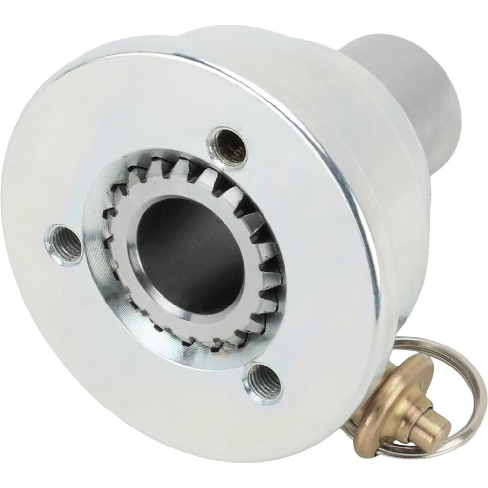 Pin-Style Quick Release Steel Steering Wheel Hub, 3/4 Inch Steel Shaft