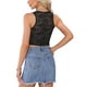 thumbnail image 3 of INSPIRAR CHIC Top de Mujer Sin Mangas de Encaje Floral con Escote en V Profundo, Cami Corto Talla XL Negro, 3 of 6