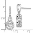 thumbnail image 2 of 925 Sterling Silver Cubic Zirconia Cz Moving Vibrant Infinity Drop Dangle Earrings, 2 of 6