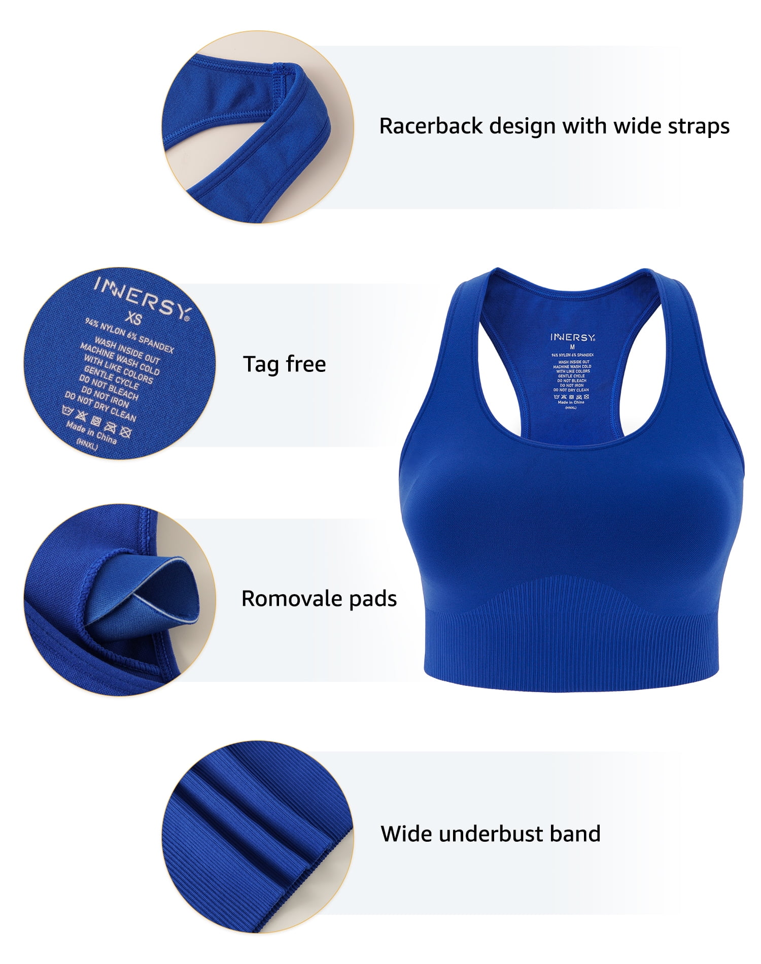 Röhnisch Shape Sports Bra Women - Nautical Blue