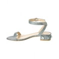 thumbnail image 2 of Stuart Weitzman Dancer Allshine 25 Sandal, 7.5, Silver, 2 of 5