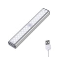 thumbnail image 1 of Debajo de las luces del gabinete Barra LED 680lm Motion Sensor Sensor Lámparas USB Tubo Cuerpo Humano Inducción 180 ° Dormitorio Noche Iluminación Hotel Blanco Luz 46led Monstrate HA011863-02B, 1 of 7
