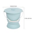 thumbnail image 2 of Miangastore Plastic Chamber Pot Lightweight Urinal Pot High Base Spittoon Random Color, 2 of 9