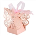 thumbnail image 5 of 150Pcs Mariposa Caja de Favor de la Boda Regalos de Fiesta de CumpleañOs Cajas de Dulces (Rosa), 5 of 5