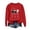 Red, variant on Turilly Christmas Sweatshirts Pullover for Women Fashion Printed Long Sleeve Top Loose Fit Sweatshirts Black L