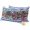 Blue, variant on 2 Pack Outdoor Waterproof Throw Pillow Covers,Independence Day Colorful Floral Decorative Square Patio Pillowcases for Chair Couch Sofa 16x16in