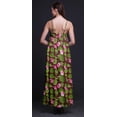 thumbnail image 4 of Bimba Robe Longue en Rayonne Imprimée Florale pour Femmes Chic Bohème Été Maxi Plage-TG, 4 of 4