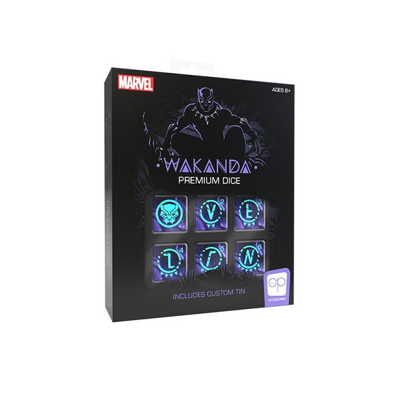 Marvel Black Panther Premium Dice Set, by USAopoly