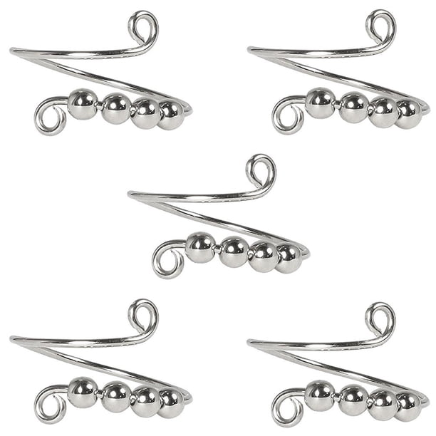 Anillo De Dedo Abierto, Cuentas En Espiral De Bobina Única Que Giran Libremente, Herramientas De Descompresión Para Tejer, Bucles De Ganchillo Para Tejer Serendint AP007019-04