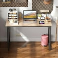 thumbnail image 2 of BestOffice Computer Desk, Home Writing Study Table Modern Simple Style PC, Metal Frame for Home Office, 2 of 7
