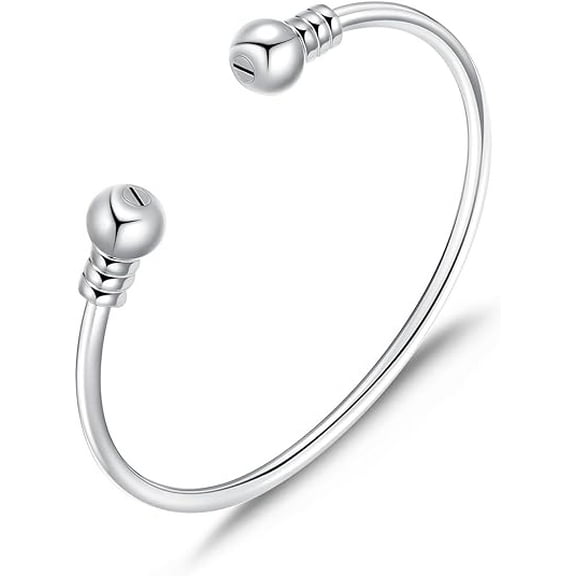Opening Ashes Cuff Bangle Cremation Bracelet for Ashes for Women Stainless Steel Urn Bangle Locket Ash Holder Memorial Jewelry Bracelet Keepsake Gift