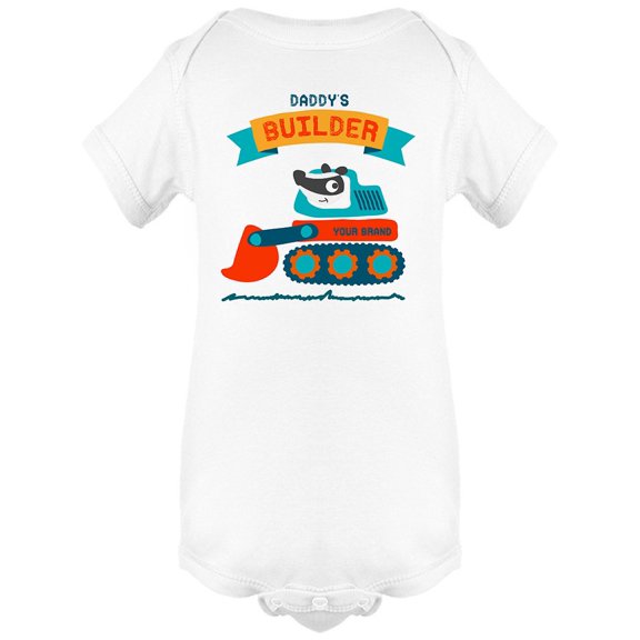 Daddys Builder Cute Animal Bodysuit Infant -Image by Shutterstock, Newborn