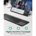 thumbnail image 3 of Teclado Bluetooth Samsers plegable con panel táctil Android iOS, 3 of 9