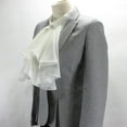 thumbnail image 3 of Blusa de gasa estilo retro con cuello falso y media camisa desmontable para cosplay Blanco L, 3 of 7