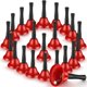 thumbnail image 2 of 1 campana de mano roja con mango de madera negro, campanillas de servicio de acero y metal de mano, campana de cena de llamada fuerte para mascotas, percusión musical, hogar, aula, escuela,, 2 of 5