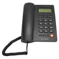 thumbnail image 2 of Telephone Landline, Mute Function Dual Interface ABS Material Corded Phone With Earpiece Line For Office For Hotel Black,White, 2 of 8