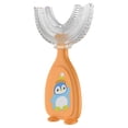 thumbnail image 2 of FcBaudy Manual Toothbrushes, Extra Soft Toothbrushes Children's Manual U-shaped Mouth Soft Toothbrush (Large Box) Children's toothbrush, 2 of 2