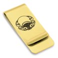 thumbnail image 1 of Stainless Steel Aquarius Zodiac (Water Bearer) Classic Slim Money Clip Credit Card Holder, 1 of 2