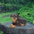 thumbnail image 2 of Juego de 4 miniestatuas de cachorro de perro, adornos de resina, artesanías, decoración para el hogar, el patio y el jardín., 2 of 11