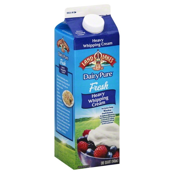 Land O Lakes All Natural Heavy Whipping Cream 1 Quart Walmart Com Walmart Com