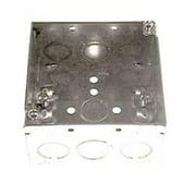 Raco 30.30 cu in Square Steel 2 gang Electrical Box Gray