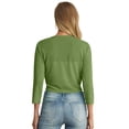 thumbnail image 6 of Cueply Women's 3/4 Sleeve Tie Front Cardigan Shrug Bolero Lightweight Top Summer Casual Short Shawl, 6 of 7