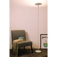 thumbnail image 2 of White Metal Floor Lamp with Saucer Shade, 2 of 2