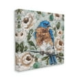 thumbnail image 3 of Stupell Bluebird Perched Floral Blooms Animals & Insects Painting Gallery Wrapped Canvas Print Wall Art, 3 of 7