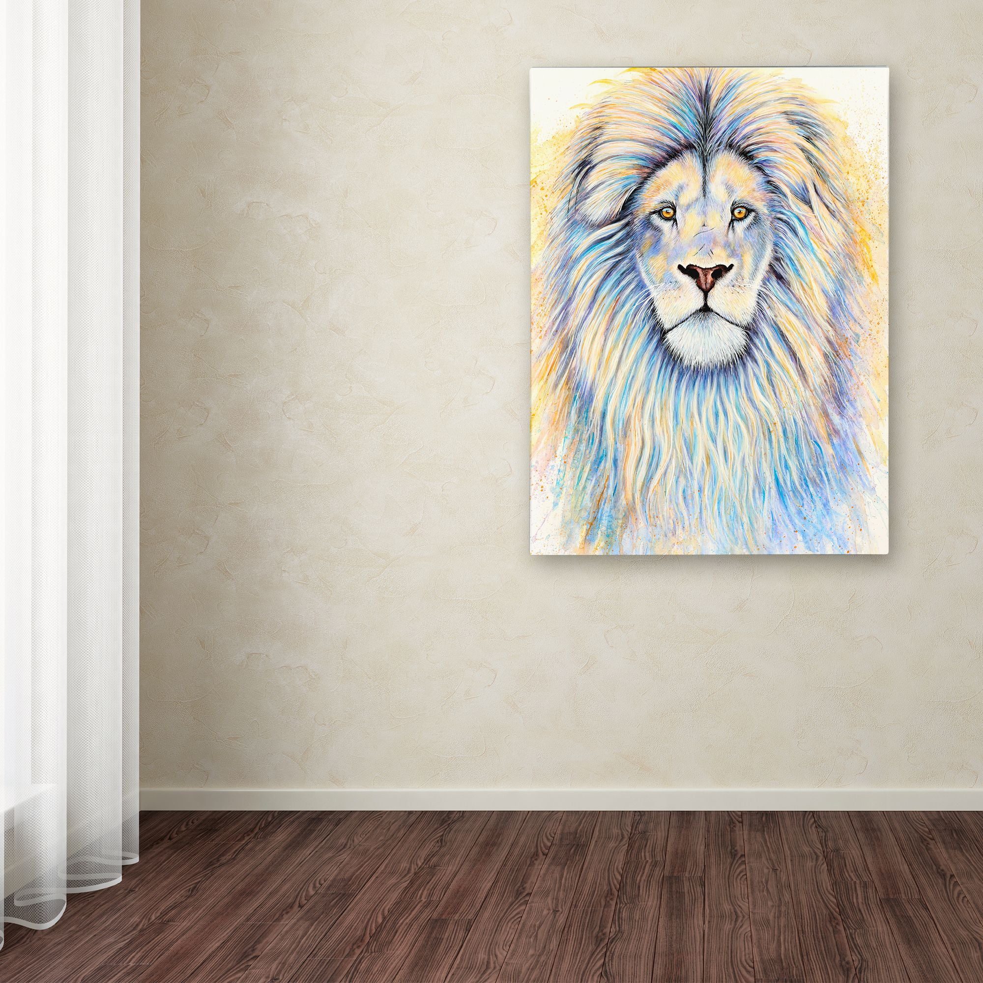 Trademark Fine Art 'Leo The Lion' Canvas Art by Michelle Faber
