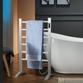 thumbnail image 3 of Gymax Freestanding Wall Mounted Towel Warmer 6-Bar Aluminum Heated Towel Rack w/ Timer, 3 of 10