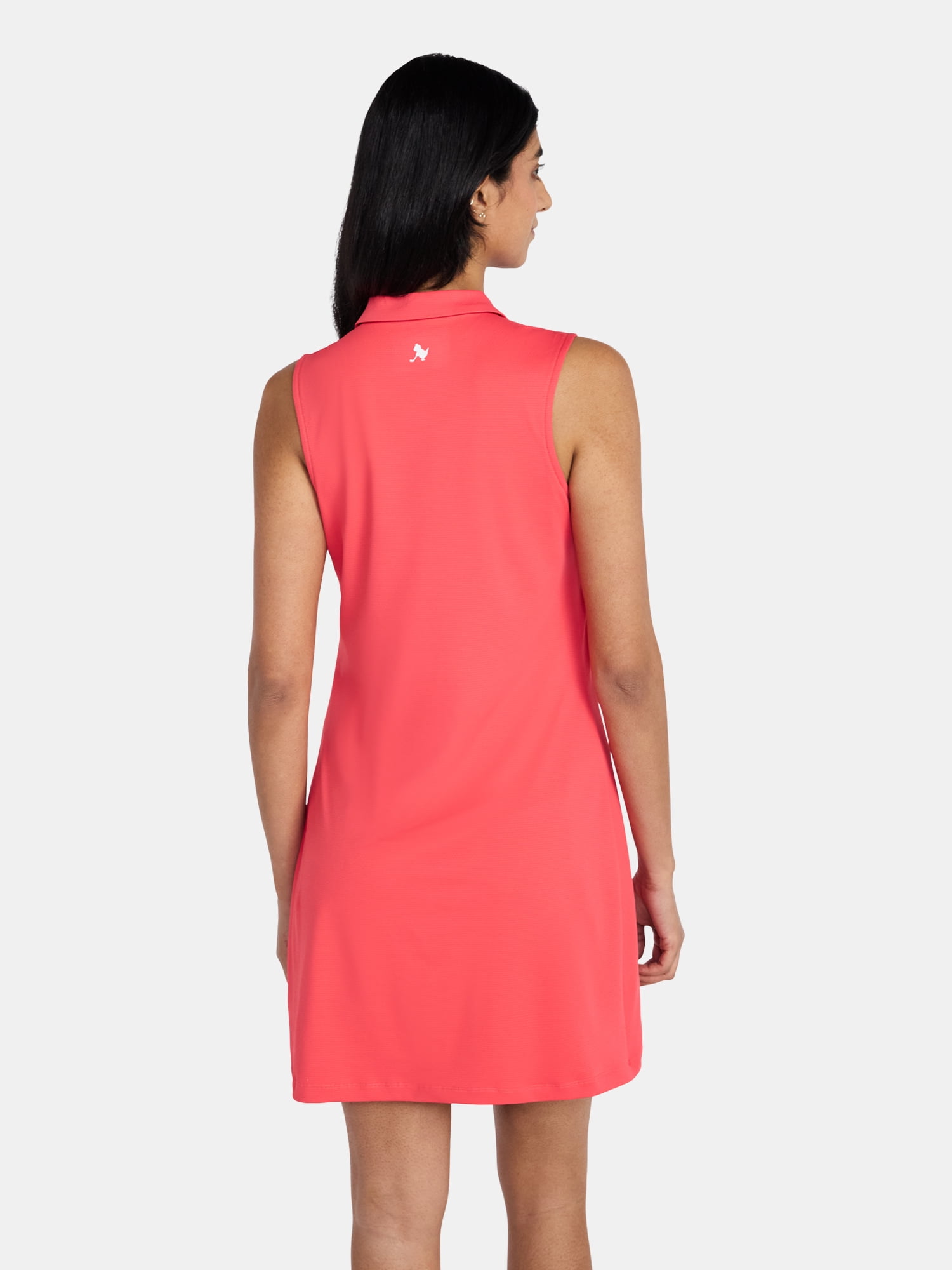 Birdie Bound Women's Karina Sleeveless Polo Dress with Body Liner, Sizes XS-XXL