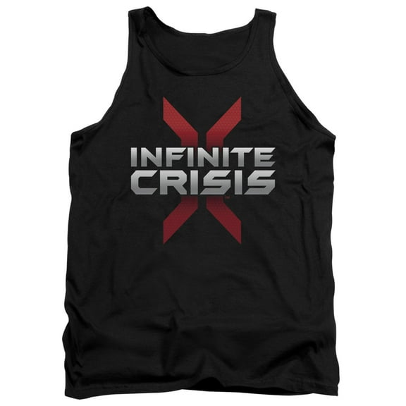 Infinite Crisis Logo Adult Tank Top Black