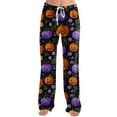 thumbnail image 6 of LHVUOA Halloween Womens Pajama Pants Super Soft Cute Halloween Print Pajamas Comfortable Elastic Waist PJs with Pockets, 6 of 7