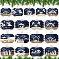 thumbnail image 1 of 60 piezas de adornos navideños de madera para belén de Soaoo, 8 x 6 cm, 1 of 7