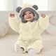thumbnail image 1 of Traje de oso para bebé, leggings, ropa de lana de invierno para niñas y niños, mono con capucha, traje de nieve, abrigo para niños, 1 of 9