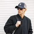 thumbnail image 5 of Paraguay National Football Team Cowboy Mesh Baseball Cap Navy Blue One Size, 5 of 5