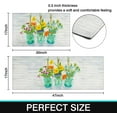 thumbnail image 3 of Floral Farmhouse Kitchen Rugs Set 2 Piece Colorful Spring/Summer Flowers Decorative Rugs for Kitchen Low-Profile Floor Mats Decorations for Home Kitchen (17"x48"+17"x30"), 3 of 6