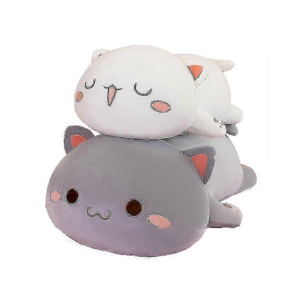 2026 Sleeping Cat Plush Toy Soft Cat Plush Doll Stuffed Animal Toy Kawaii Kitten Anime Plushie Hugging Pillow