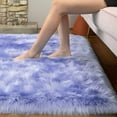 thumbnail image 4 of Junovo Luxury Fluffy Area Rugs Areary Rug for Bedroom Shaggy Rugs Area Carpet for Living Room Bedroom Room,2'x3',Lavender, 4 of 7