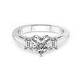 thumbnail image 4 of IGI Certified 2 Carat Heart Shape Lab Grown Diamond Engagement Ring | 14K White Gold |Denise Three stone Side Emerald Lab Diamond Ring | FG-VS2-VS2 Quality Friendly Diamonds, 4 of 6