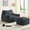 Gray, variant on ZAFLY Oversized Bean Bag Chair for Adults, Faux Fur Large Comfy Chair with Footstool, Big Lazy Floor Sofa for Gaming - Pink