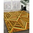 thumbnail image 2 of Ahgly Company Indoor Round Patterned Mahogany Brown Area Rugs, 8' Round, 2 of 6