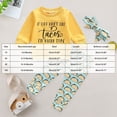 thumbnail image 3 of NIEWTR Kids Long Sleeve Set 2PCs Toddler Soft Pullover & Pull-on Long Pants Cozy Pajamas for 3T 4T 5T Gift Set Casual Wear(A-Yellow,12-18 Months), 3 of 8