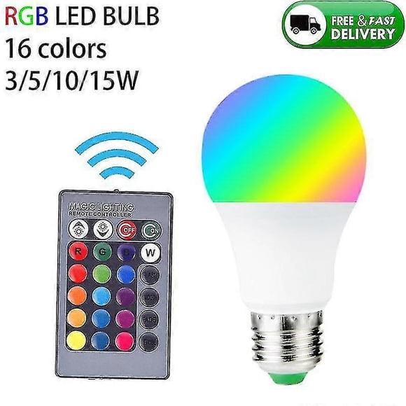 16 color LED light bulb 85-265v Rgbw, Bulb Led Rgb, Dimmable light Bulb, the Led Bulb Rgbww E27 3w 5w 10w 15w Smart Spotlight, Smart light Bulb