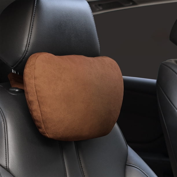 Reposacabezas En Coche Xihbxyly Cuero y Terciopelo Almohada para El cuello