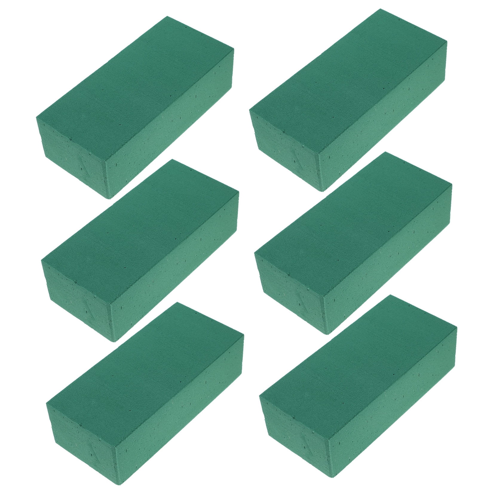 ETHZZLE Green Floral Foam, Eco-Friendly, Reinforced Design, Perfect for Wedding and Special Events 6Pcs