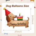 thumbnail image 2 of Globos de cumpleaños Woduntes Dachshund Dog, 2 unidades, para fiestas de perros, 2 of 7