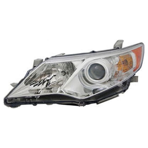 Left Driver Side Headlight Assembly - Compatible with 2012 - 2014 Toyota Camry 2013